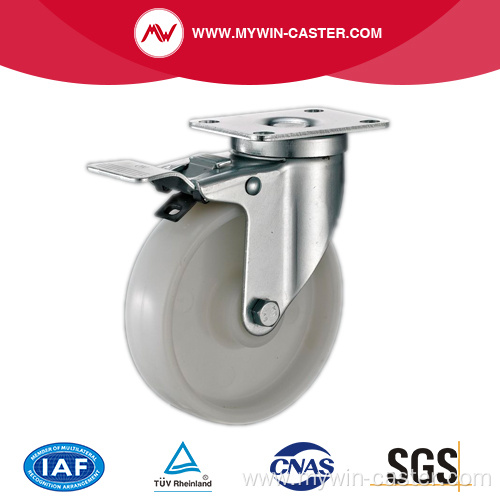 85mm Swivel Industrial PP Caster With Brake